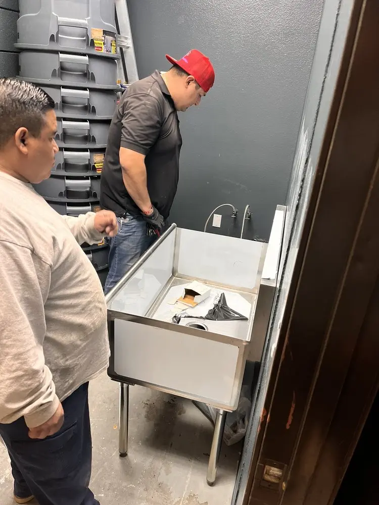 Commercial plumbing and sink installation in Collington