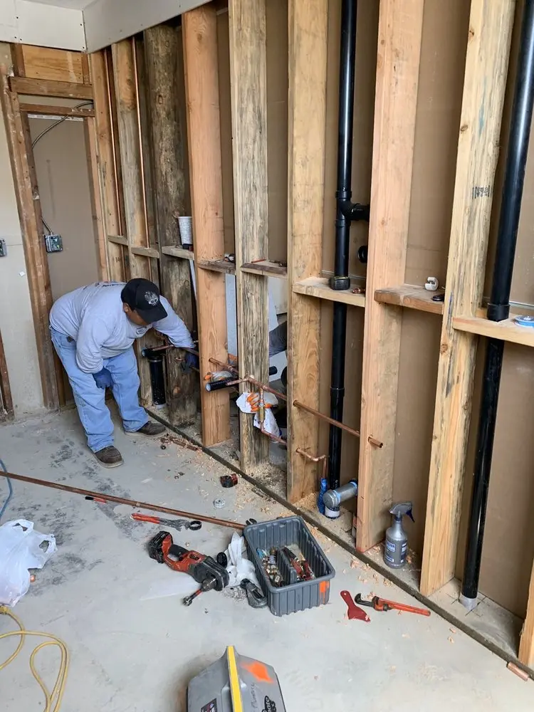 Commercial rough-in plumbing for Gas Line Repair in Collington